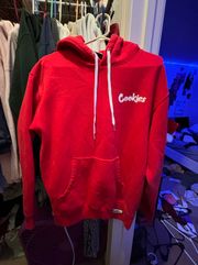 Red Oversized Cookies Hoodie