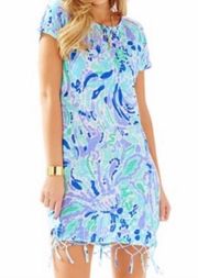 Beachcomber Dress in Lillys Lilac ‘Nice Ink’ Print Coverup Beach