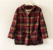 Pendleton Vintage Tartan Wool Coat Women's Size S