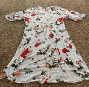 NWOT kimono floral and stripes size 3/4