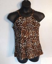 Hot Kiss leopard print tank top