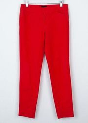 Cynthia Rowley Straight Leg Career Pants in Red Size 4