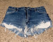 High Waitsed Vintage Jean Short