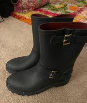 Navy Blue Rain Boots