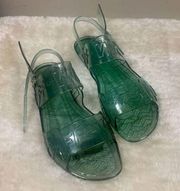 New Off white c/o Virgil Abloh zip tie jelly sandals