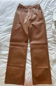 Brown Leather Pants