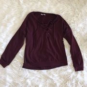 Charlotte Russe ⭐️ Charolette Russe lace up sweater