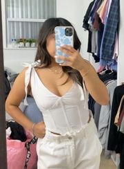 White Bustier Top