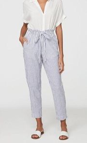 5/$25 Beachlunchlounge Giavanna Linen Blend Blue Pants