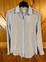 Equipment Femme Essential Silk Stripe Shirt Size XS NWT (2309)