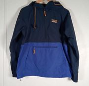 LL Bean women's pullover mountain classic anorak hooded jacket size small