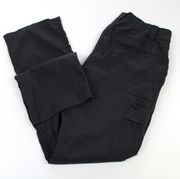 Duluth Trading Co Womens 16 Outdoor Hiking Cargo Pants Gorpcore Quick Dry Black