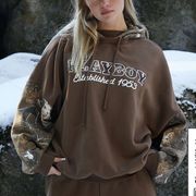 Playboy By PacSun Camo Layered Hoodie