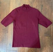 ANN TAYLOR Factory burgundy knit top, size XS