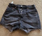 Levi 501 Denim Button Fly Jean Shorts