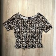 Y2K  Leopard Print Shirt