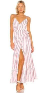 Aubrie Dress in Red and White Stripe