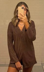 Princess Polly Brown Romper