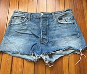 Reformation Button Fly Denim Cutoff Shorts Sz 28