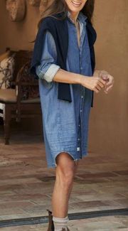 Frank & Eileen Mary Classic Shirtdress Vintage Stonewashed Indigo extra large