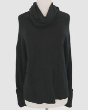 Chelsea28 Cowl Neck Oversized Wool Blend Sweater Black Size XXS NWT