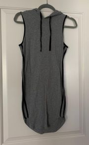 Gray Hooded Dress