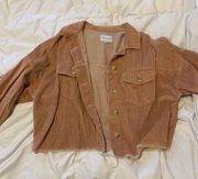 Outfitters Burnt Orange Corduroy Jacket