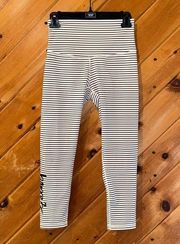 DYI striped 7/8 barre 3 yoga leggings