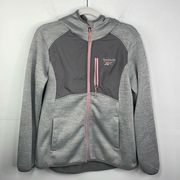 Reebok Women’s Athletic Sweatshirt with hood front zip size Medium