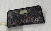 Betsey Johnson Sequin Wallet Zip Around Brand New See Pictures!