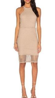 BOBI Prima Cotton Sleeveless High Neck Mini Dress in Crew Small