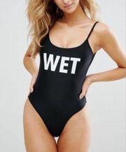 Missguided One Piece “Wet” swimsuit