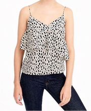 J. Crew Silk Spaghetti Strap Cami in Leopard Print