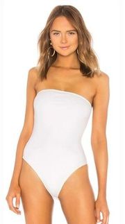 Superdown Ally Tube Bodysuit in White