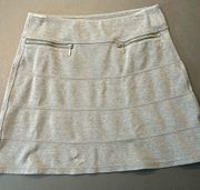 Athleta Strata Zipper Pocket Skirt Women's Size XS Charcoal Gray Short A-Line