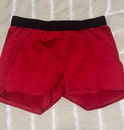 red volleyball spandex