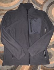 Black Fleece Zip Up Jacket