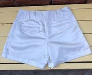 Size 2  Silky White Shorts