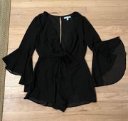 She & Sky Black Romper