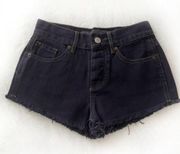 Melville Dark Navy Cut Off Denim Shorts‎