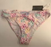 California Waves Bikini Bottom Ladies Hipster Multicolor Size Medium NWT