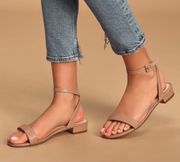 Darryian Light Nude Ankle Strap Sandals