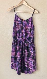 Joe fresh floral waist tie silk dress