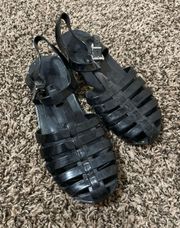 Black Jelly Shoes