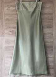 Michaelanglo mint green strapless formal dress size 18.