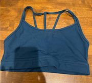 Alphalete Alphalux Tri Bra - Trident Blue - Size M