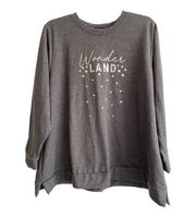 LANE BRYANT Plus Size Ladies Gray Sweatshirt Size 22/24