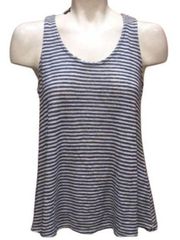 W5 black and white striped sleeveless tank