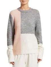 3.1 Phillip Lim wool alpaca blend sweater color block size medium