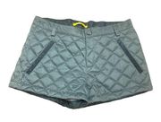 Lole womens size small gray quilted down feather shorts metallic